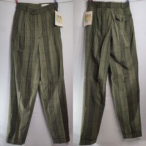 NWT! 1980s Flat front High Waisted Pleated Front Trousers by UMEN Streetwear